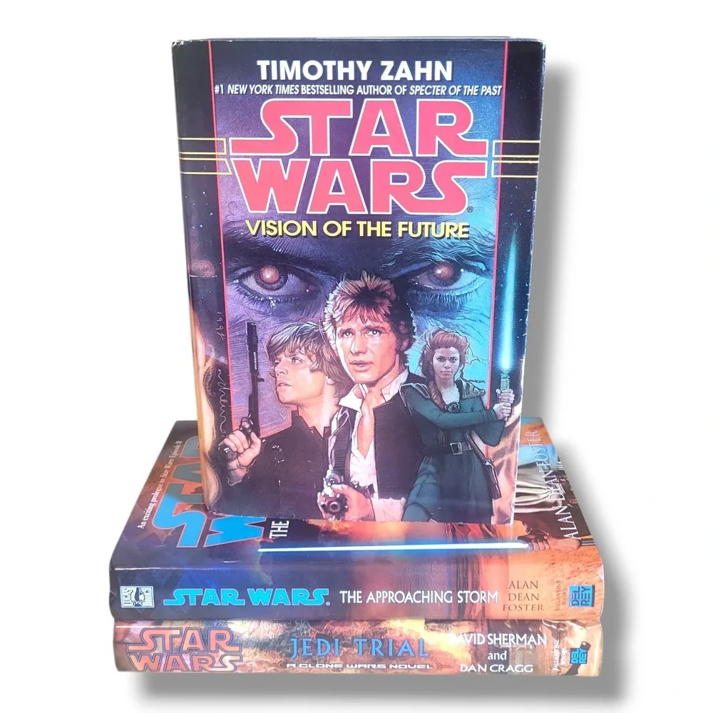 Lot Of 3 Star Wars Expanded Universe Hardcover Books Novels